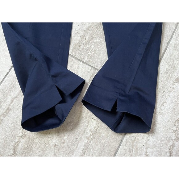 LRL Ralph Lauren Navy Blue Cropped Capri Pants Chain Embellished Size 6P Petite - Picture 12 of 12
